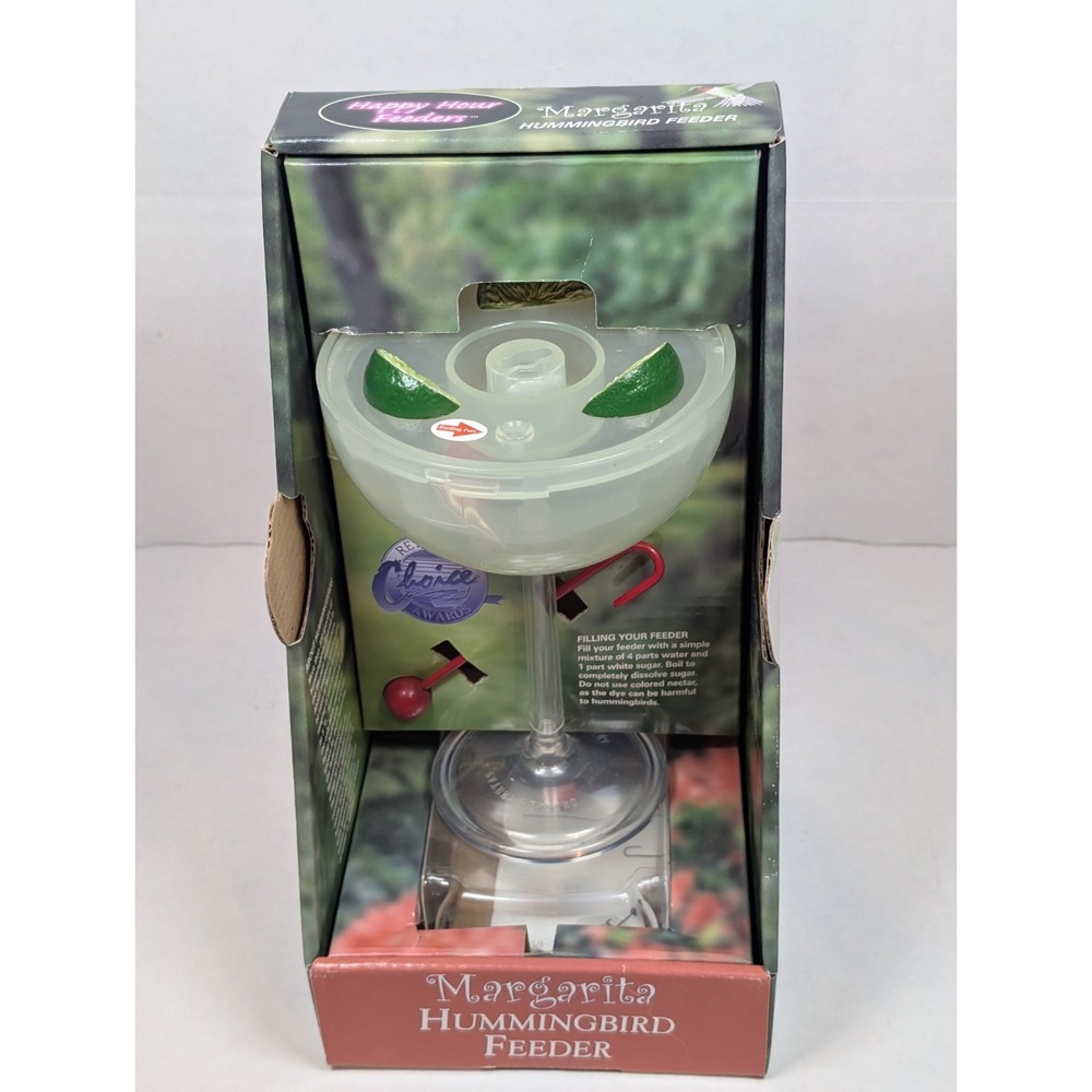 Woodlink Happy Hour Feeder Margarita Hummingbird Feeder New in Box Deck Mount